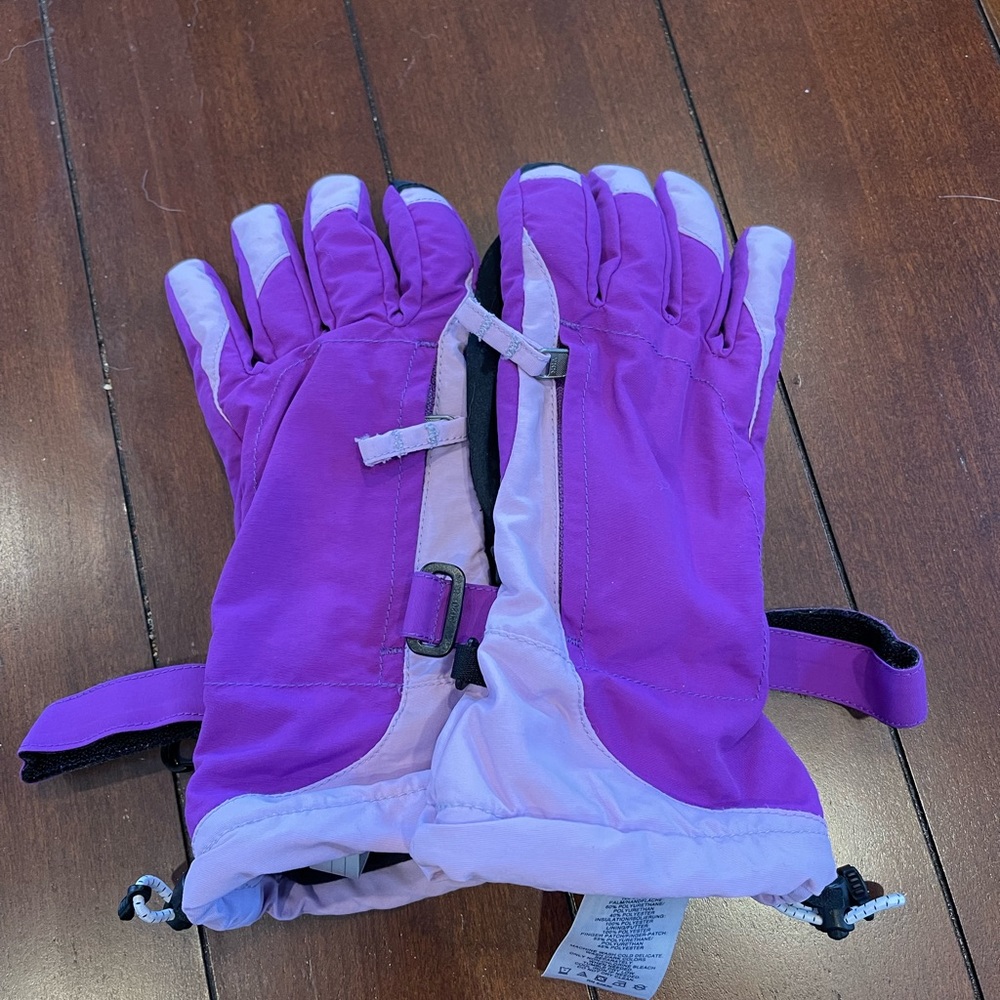 Insulated Gloves for cold, Landsend, size: M, color: purple